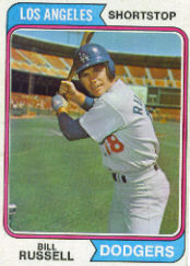 1974 Topps Baseball Cards      239     Bill Russell
